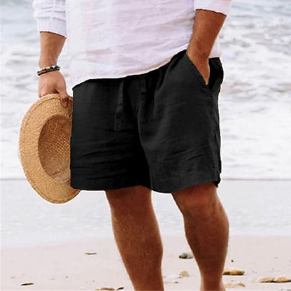 Shorts d'été taille moyenne homme | Avec cordon de serrage