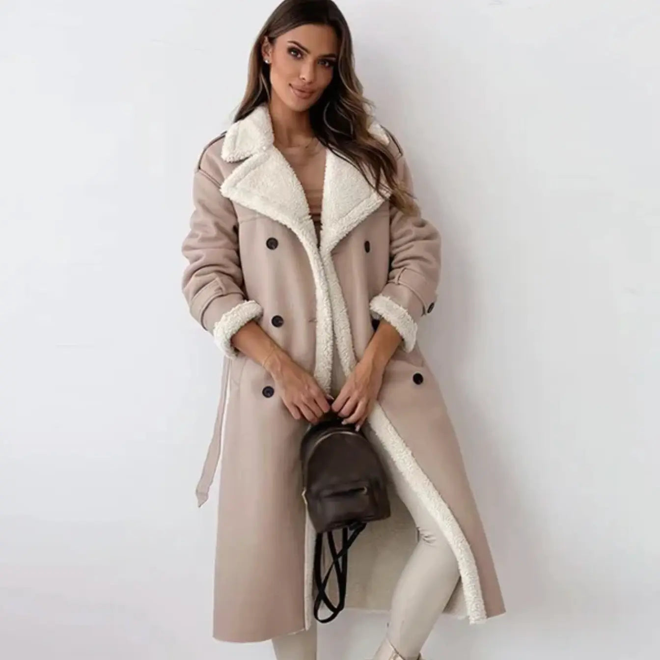 Doudoune longue femme | Doublée polaire