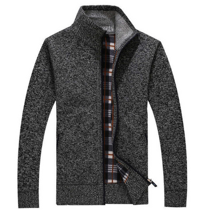 Cardigan court homme | Fermeture éclair