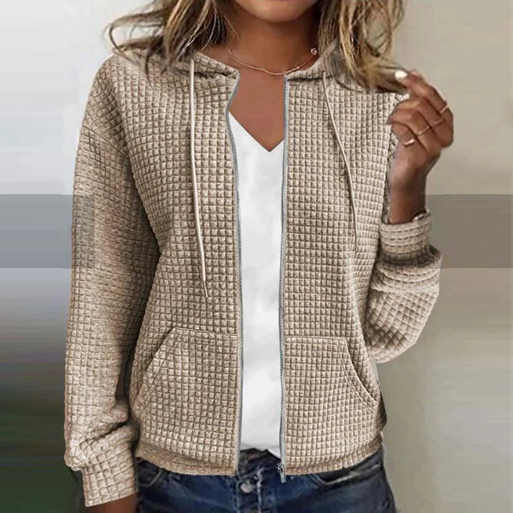 Veste d'hiver courte de transition pour femmes | Légère