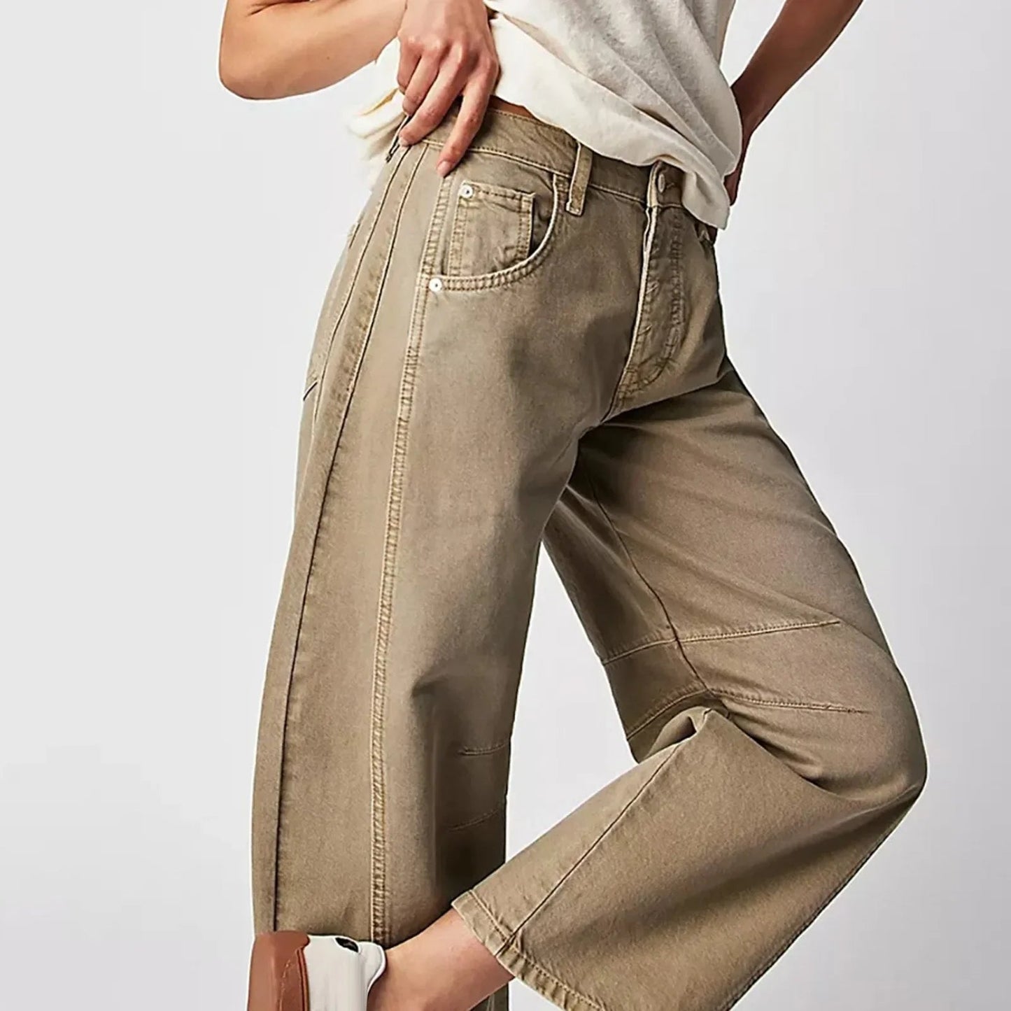 Jean baggy décontracté femme | Confortable
