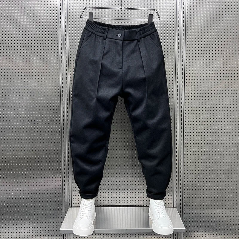 Pantalon élégant chiné homme | long