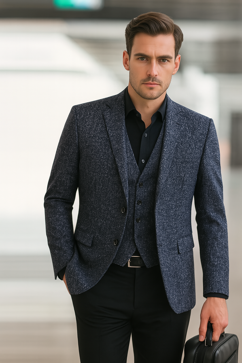 Blazer Uomo Formale a Maniche Lunghe | con Rever Cadente
