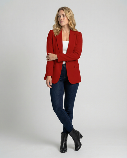 Blazer de oficina para mujer | Solapa con cuello