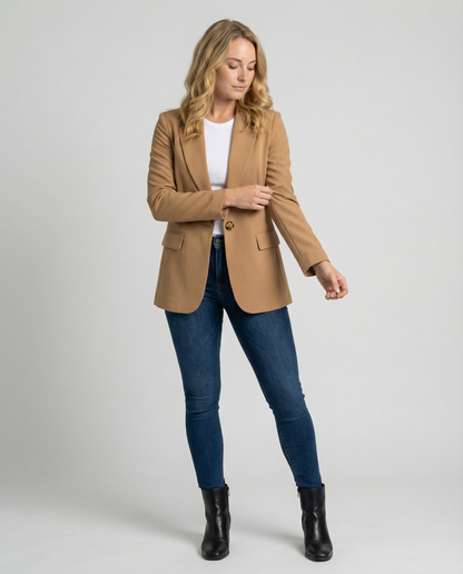 Blazer de oficina para mujer | Solapa con cuello
