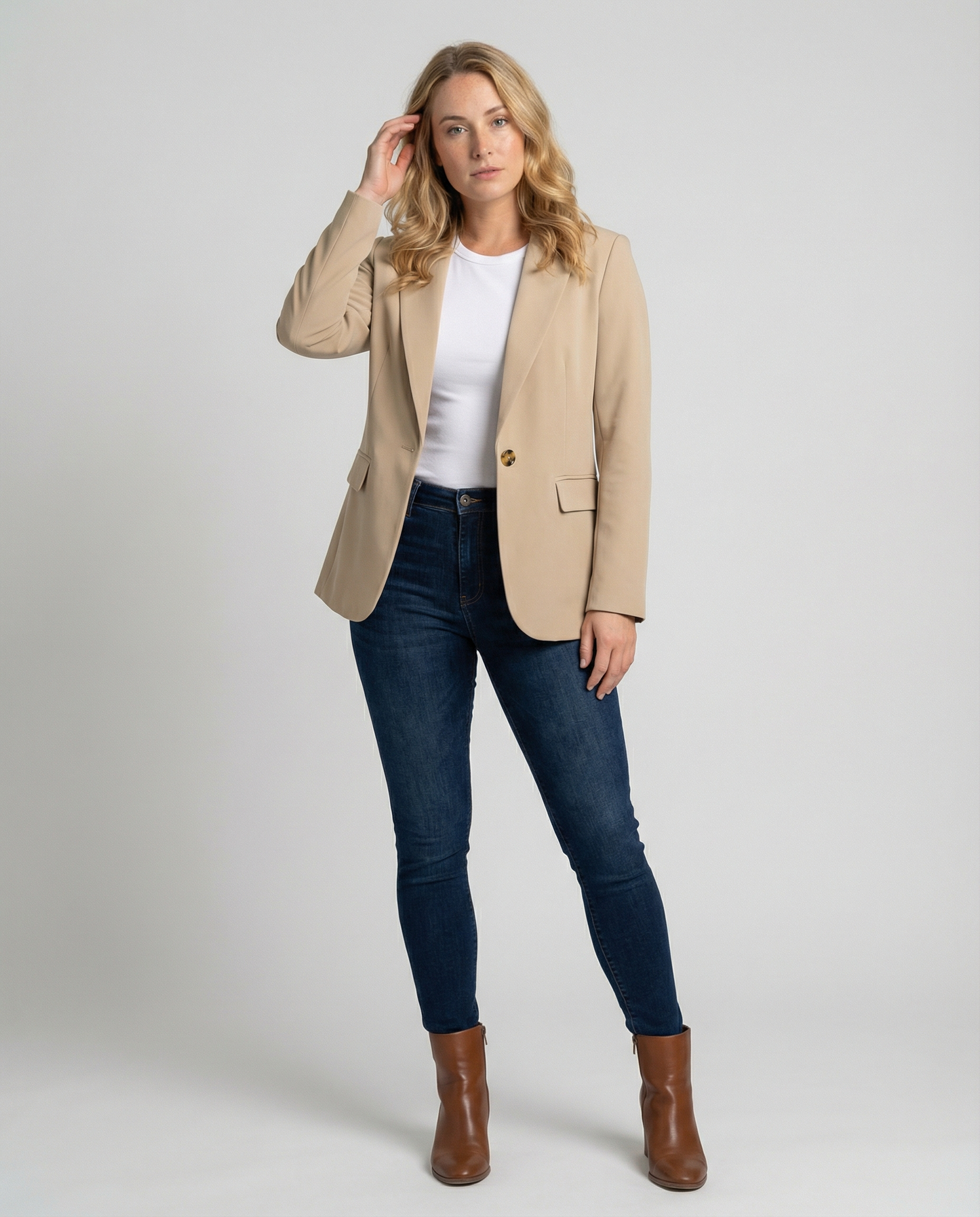 Blazer de oficina para mujer | Solapa con cuello