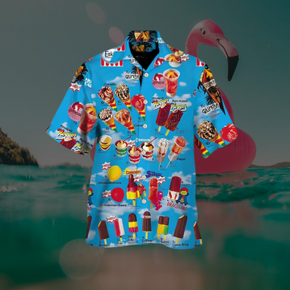 Chemise d'été homme à motif graphique | manches courtes