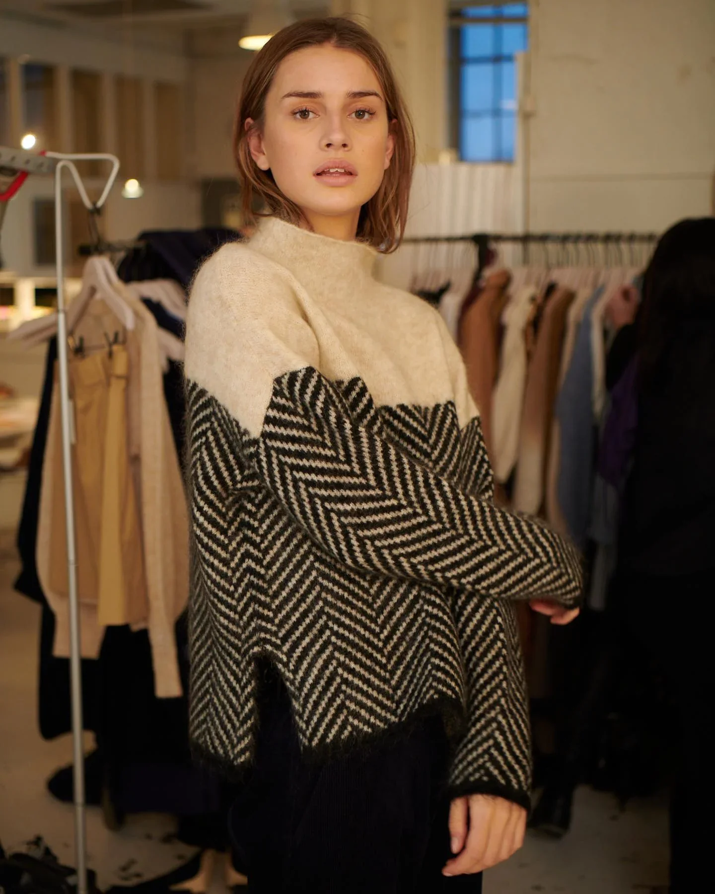 Pull col roulé oversize femme | Chaud