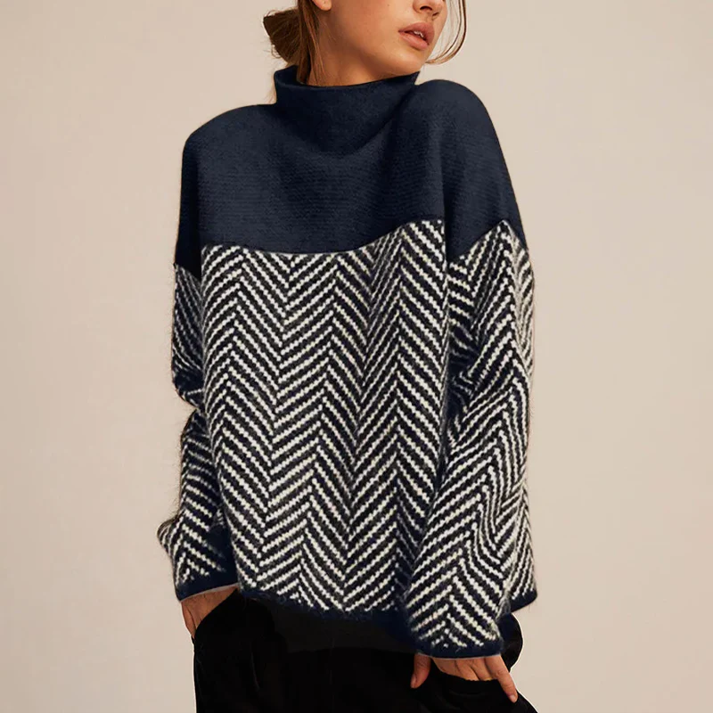 Pull col roulé oversize femme | Chaud