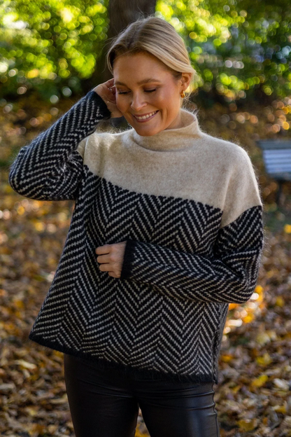 Pull col roulé oversize femme | Chaud