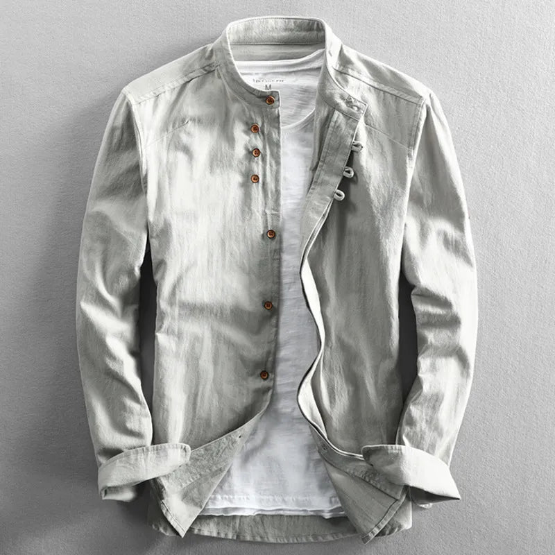 Chemise élégante homme | Col mao