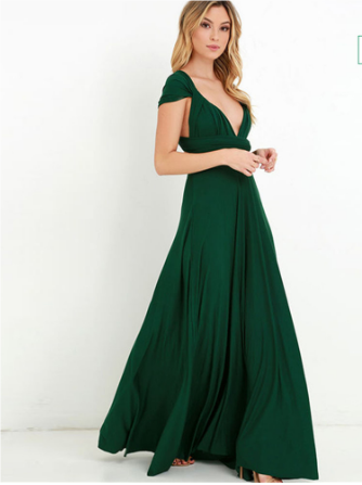 Robe de soirée femme cache-cœur | longue