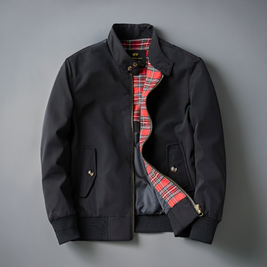 Blouson bomber d'hiver homme | Doublure à carreaux