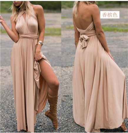 Robe de soirée femme cache-cœur | longue