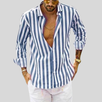 Chemise rayée pour homme | Manches longues