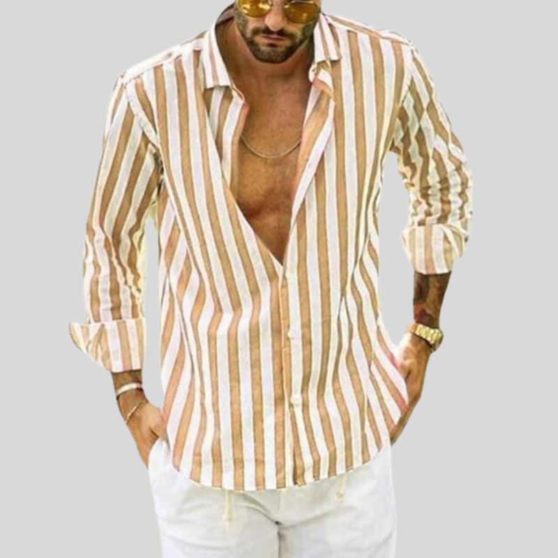 Chemise rayée pour homme | Manches longues