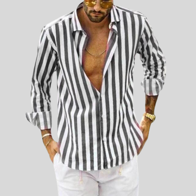 Chemise rayée pour homme | Manches longues