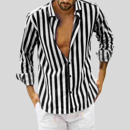 Chemise rayée pour homme | Manches longues