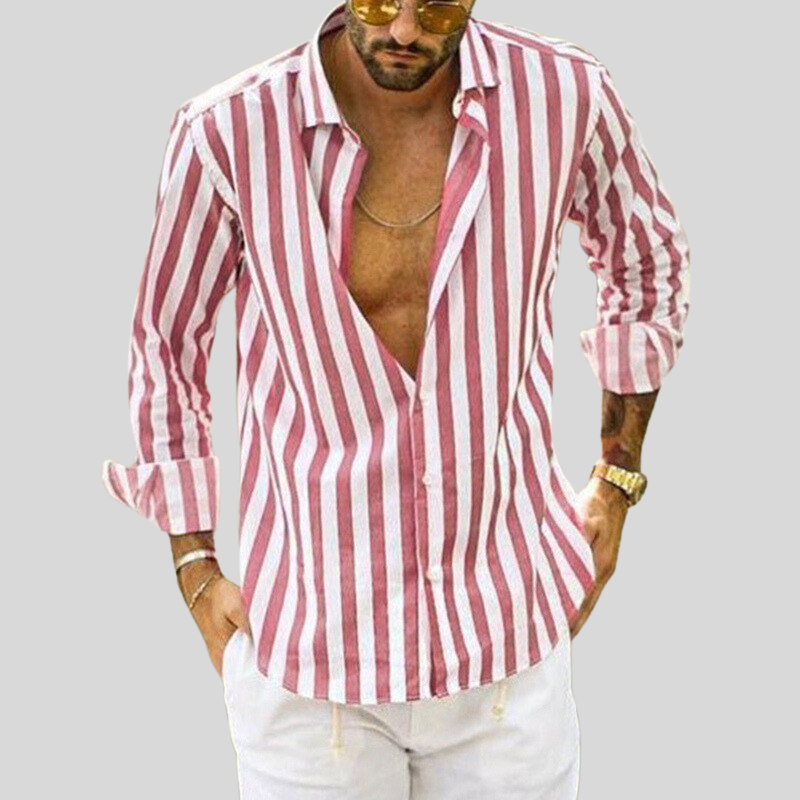 Chemise rayée pour homme | Manches longues