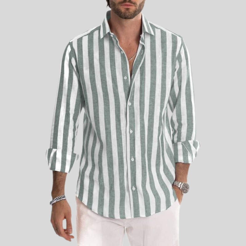 Chemise rayée pour homme | Manches longues