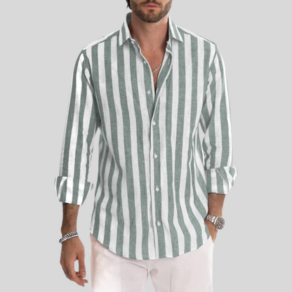 Chemise rayée pour homme | Manches longues