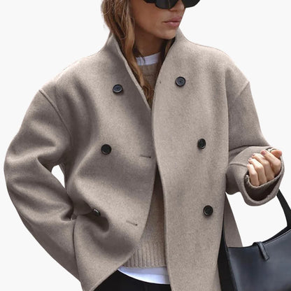 Manteau chaud court pour femme