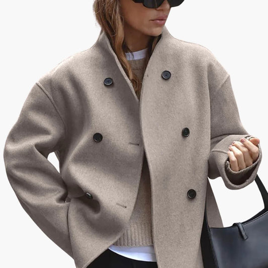 Manteau chaud court pour femme