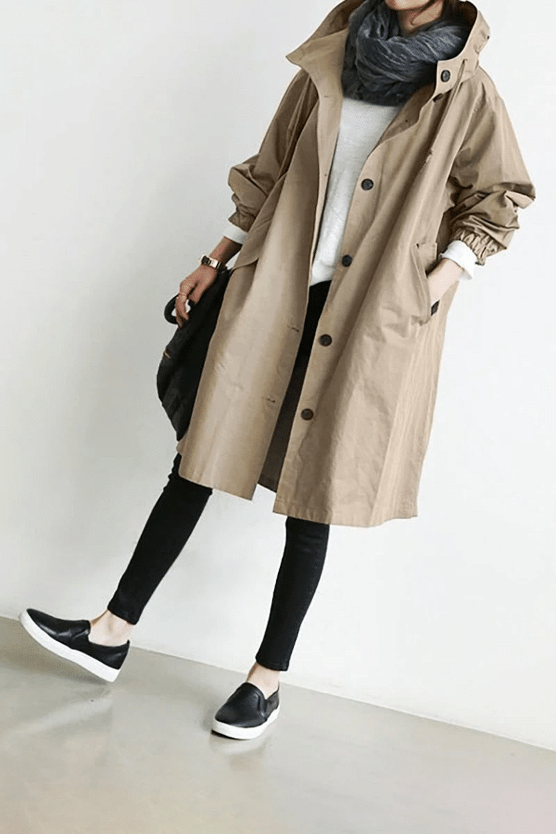 Damen Kapuzen Lange Winterjacke | Wasserdicht