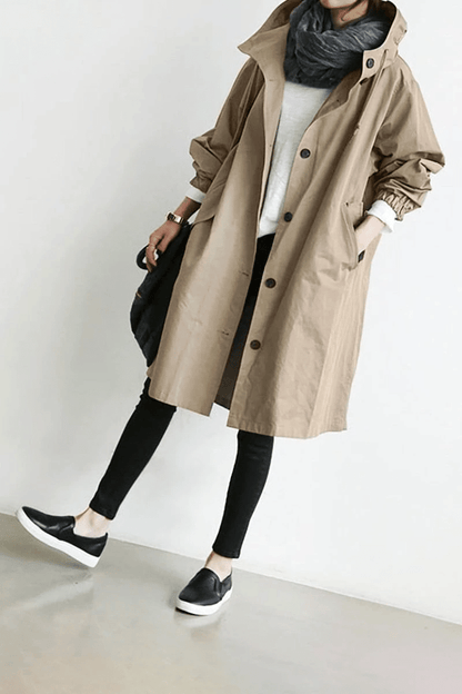 Damen Kapuzen Lange Winterjacke | Wasserdicht