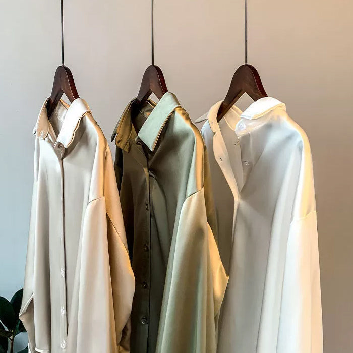 Camicia Donna Formale a Maniche Lunghe con Colletto | Vestibilità Larga