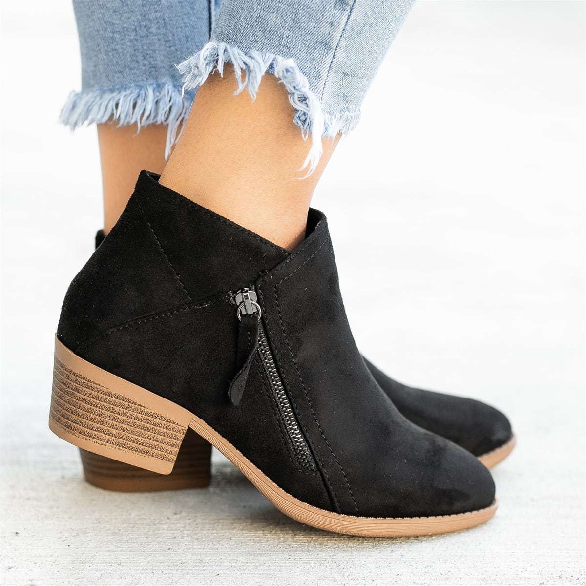 Bottines confortables pour femmes | Fermeture éclair