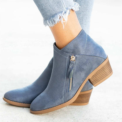 Bottines confortables pour femmes | Fermeture éclair