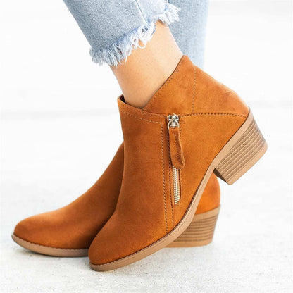 Bottines confortables pour femmes | Fermeture éclair