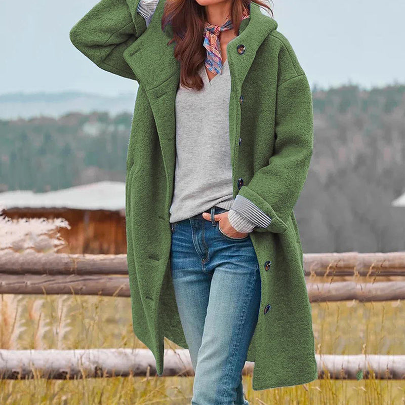 Damen Cord Mantel | Lang