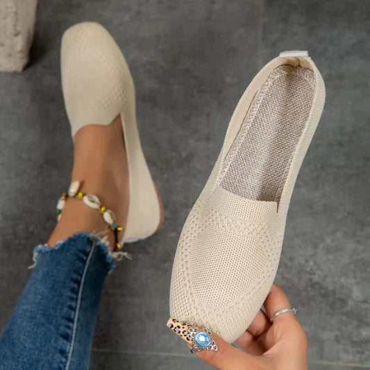 Mocassins tricotés pour femmes | Enfilage facile