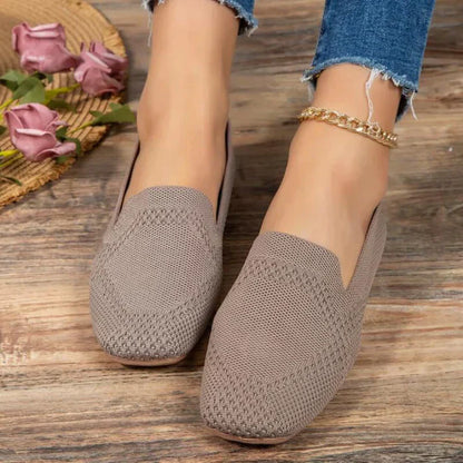Mocassins tricotés pour femmes | Enfilage facile