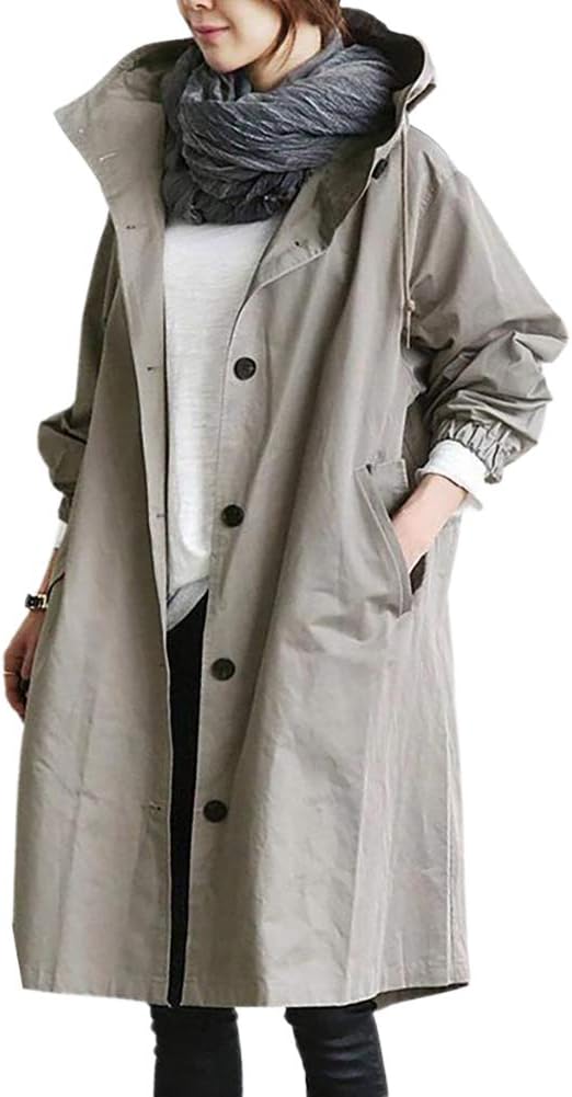 Trench coat alla moda da donna | Lungo