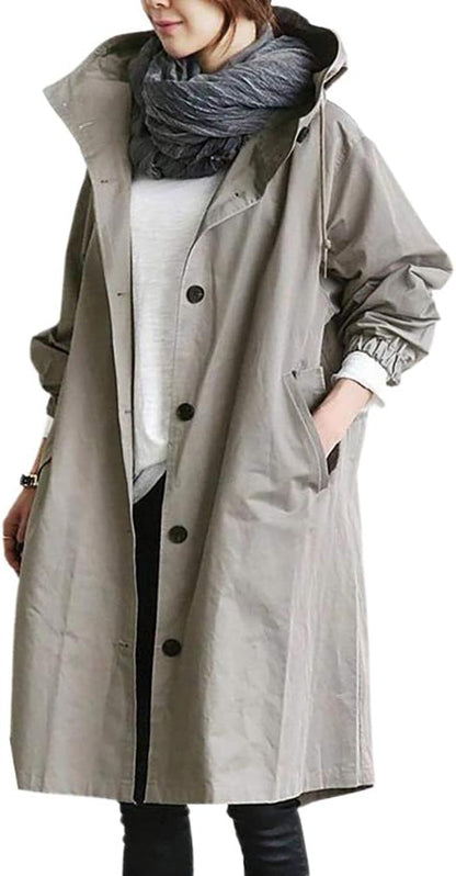 Trench coat alla moda da donna | Lungo