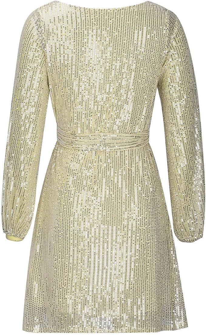 Robe mini femme festive | manches longues