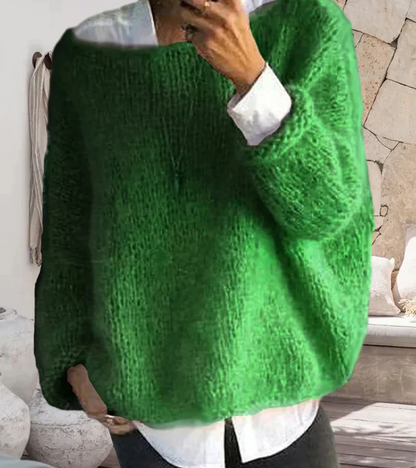 Pull oversize en maille pour femme | Long