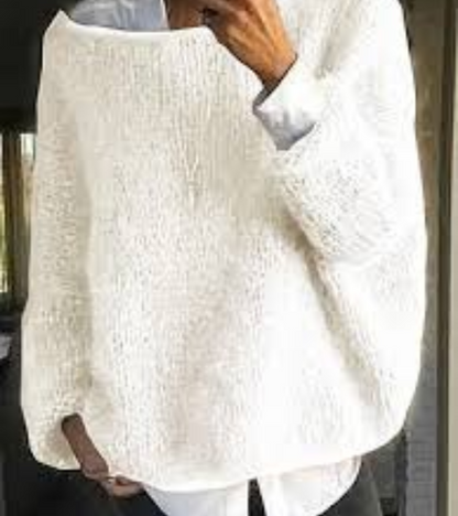 Pull oversize en maille pour femme | Long