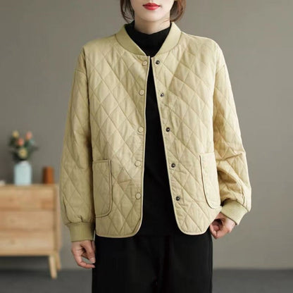 Veste matelassée à boutons et poches pour femmes – Noemi