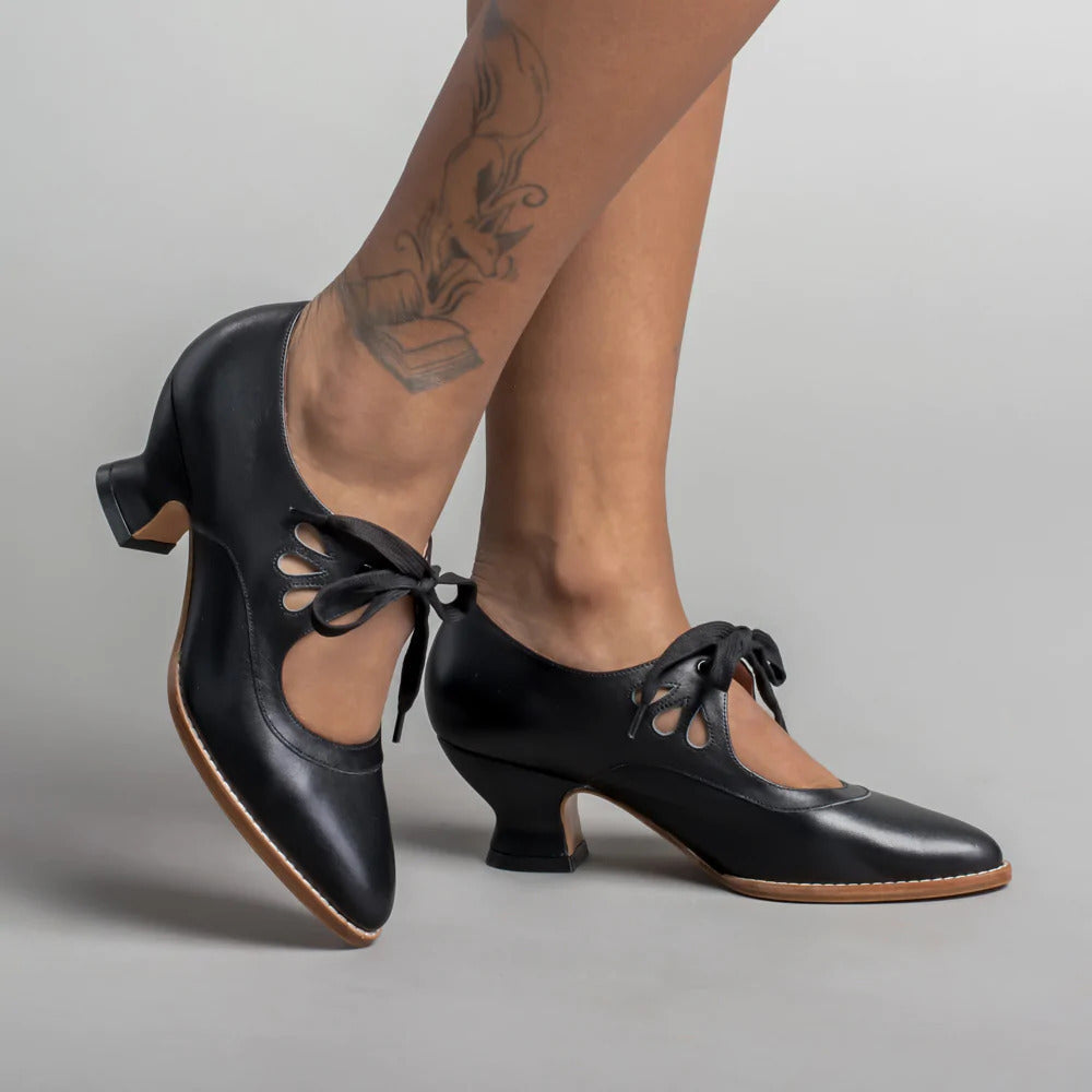 Escarpins vintage pour femmes | À lacets