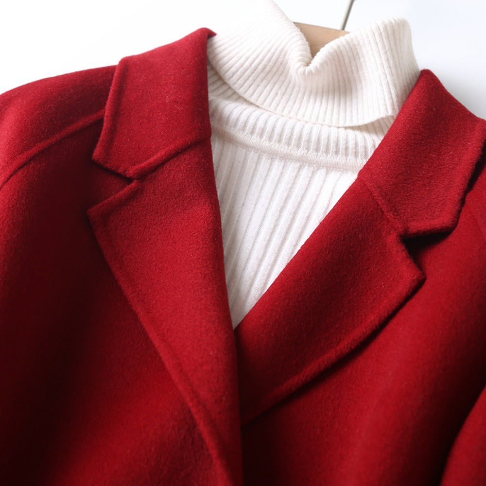 Manteau en laine à double boutonnage pour femmes – Daria