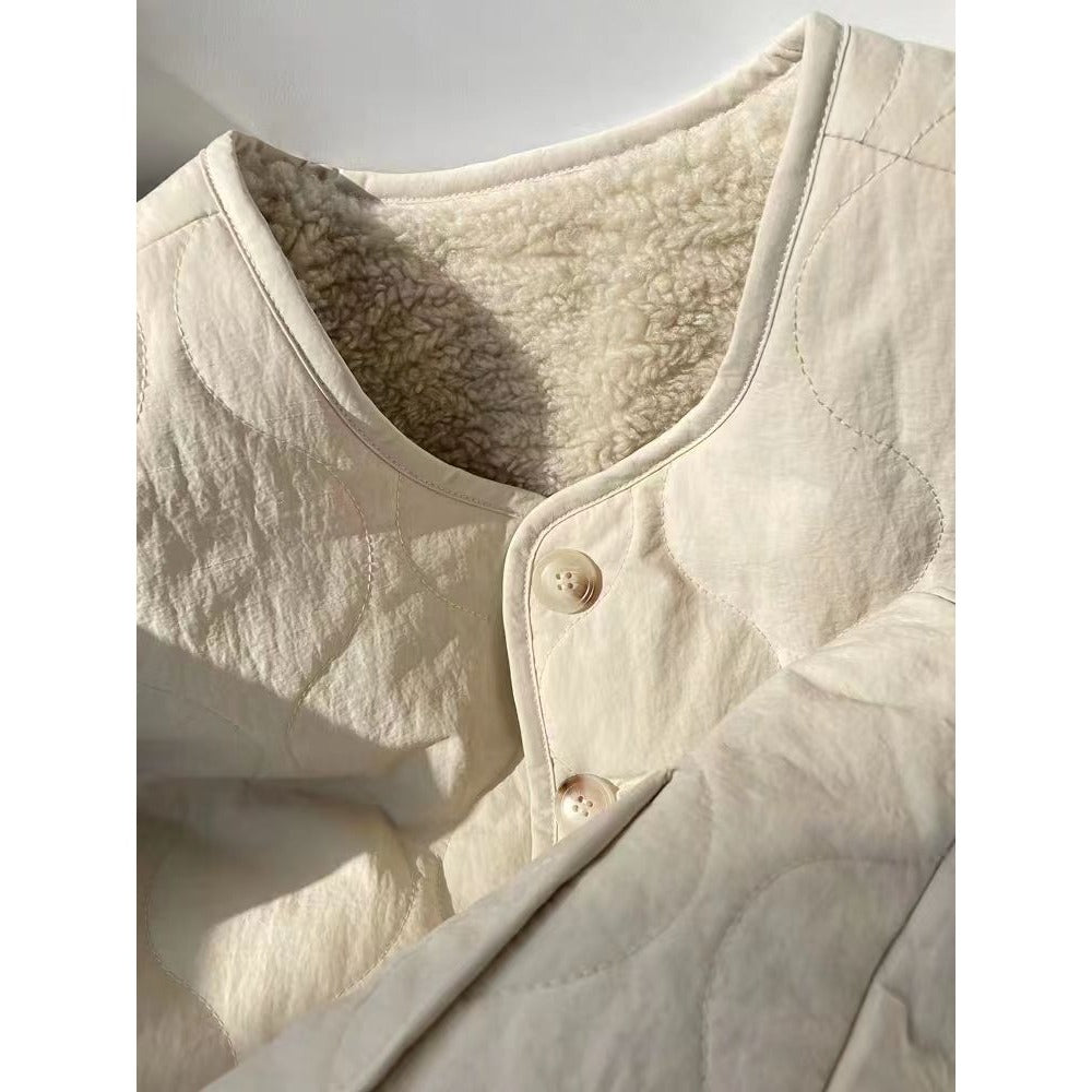 Veste matelassée réversible avec doublure polaire pour femmes – Oria
