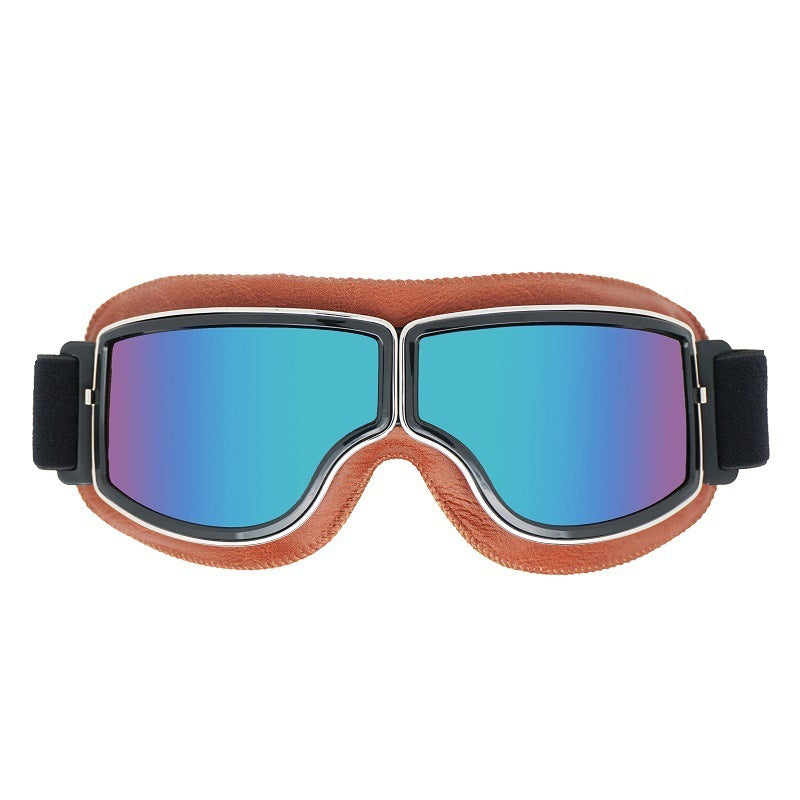 Lunettes de moto vintage polarisées pour homme