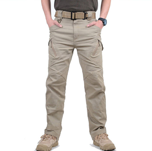 Pantalon cargo tactique militaire pour hommes | Avec poches