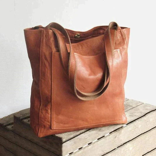 Sac à épaule shopper femme | avec poche extérieure