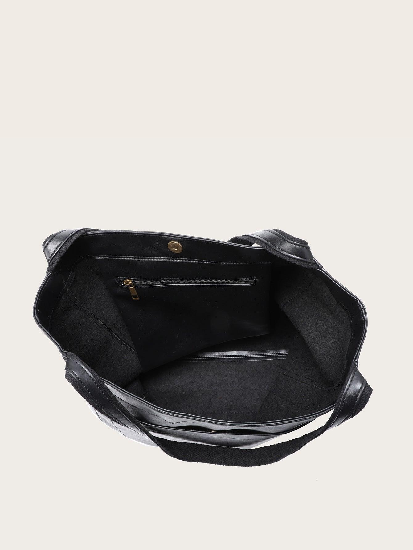 Sac à épaule shopper femme | avec poche extérieure