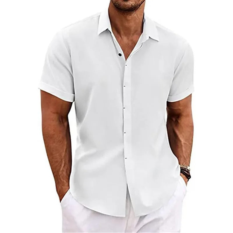 Polo de plage manches courtes homme | Boutonné